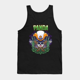 Japanese panda samurai character Tank Top